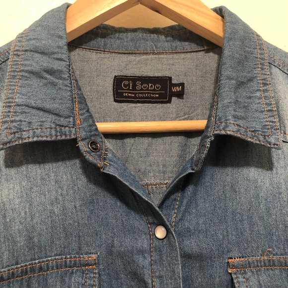 Ci Sono Lightweight Denim Dress - Picture 4 of 7